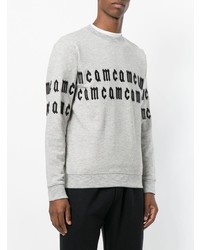 graues verziertes Sweatshirt von McQ Alexander McQueen