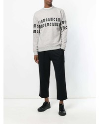 graues verziertes Sweatshirt von McQ Alexander McQueen