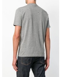graues verziertes T-Shirt mit einem Rundhalsausschnitt von John Richmond
