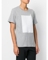 graues verziertes T-Shirt mit einem Rundhalsausschnitt von Maison Margiela