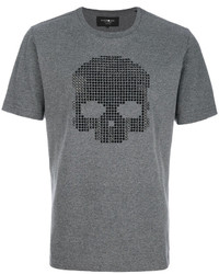 graues verziertes T-shirt von Hydrogen