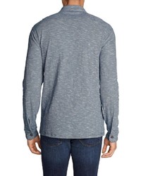 graues Wolllangarmhemd von Eddie Bauer