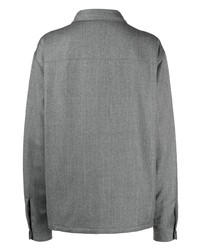 graues Wolllangarmhemd von Zegna