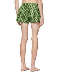grüne bedruckte Badeshorts von Versace Underwear