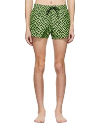 grüne bedruckte Badeshorts von Versace Underwear