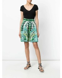 grüne bedruckte Bermuda-Shorts von Temperley London