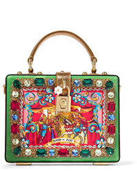 grüne bedruckte Clutch von Dolce & Gabbana