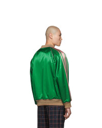 grüne bedruckte Jogginghose von Gucci