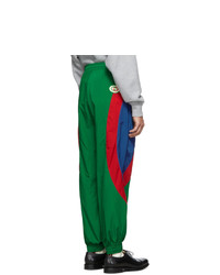 grüne bedruckte Jogginghose von Gucci