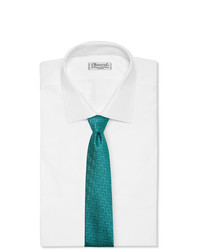 grüne bedruckte Krawatte von Charvet