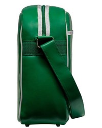 grüne bedruckte Leder Umhängetasche von Logoshirt