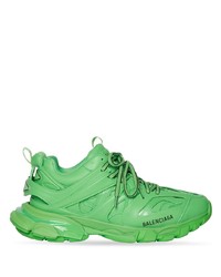 grüne bedruckte niedrige Sneakers von Balenciaga