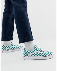 grüne bedruckte niedrige Sneakers von Vans