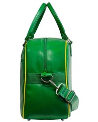 grüne bedruckte Shopper Tasche aus Leder von Logoshirt