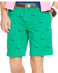 grüne bedruckte Shorts
