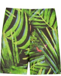 grüne bedruckte Shorts