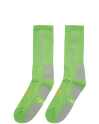 grüne bedruckte Socken von Aries