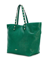 grüne beschlagene Shopper Tasche aus Leder von RED Valentino
