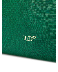 grüne beschlagene Shopper Tasche aus Leder von RED Valentino