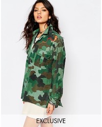 grüne Camouflage Jacke