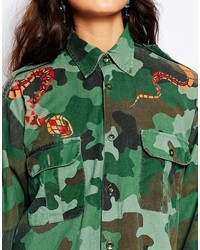 grüne Camouflage Jacke