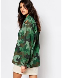 grüne Camouflage Jacke