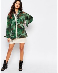 grüne Camouflage Jacke