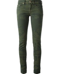grüne Camouflage Jeans von Dondup