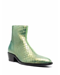 grüne Chelsea Boots aus Leder von Human Recreational Services