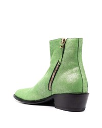 grüne Chelsea Boots aus Leder von Human Recreational Services