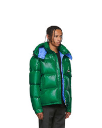 grüne Daunenjacke von Moncler