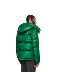 grüne Daunenjacke von Moncler