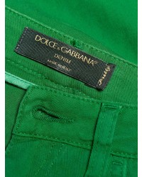 grüne enge Jeans von Dolce & Gabbana