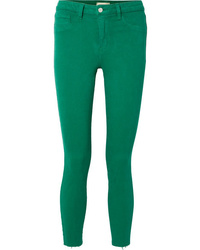 grüne enge Jeans von L'Agence