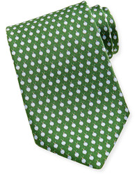 grüne gepunktete Krawatte