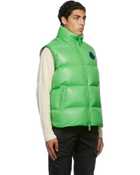 grüne gesteppte ärmellose Jacke von Moncler Genius