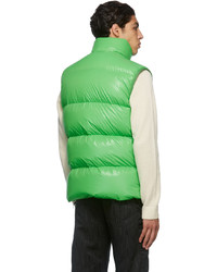 grüne gesteppte ärmellose Jacke von Moncler Genius