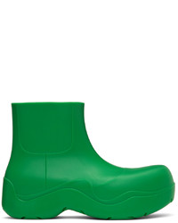 grüne Gummi Chelsea Boots von Bottega Veneta