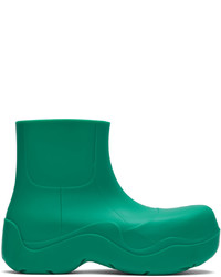grüne Gummi Chelsea Boots von Bottega Veneta