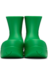 grüne Gummi Chelsea Boots von Bottega Veneta