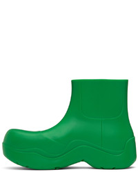 grüne Gummi Chelsea Boots von Bottega Veneta