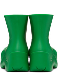 grüne Gummi Chelsea Boots von Bottega Veneta