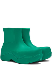 grüne Gummi Chelsea Boots von Bottega Veneta