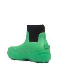 grüne Gummi Chelsea Boots von Ambush