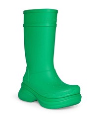 grüne Gummi Chelsea Boots von Balenciaga