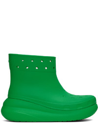 grüne Gummi Freizeitstiefel