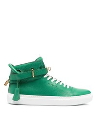 grüne hohe Sneakers aus Leder von Buscemi