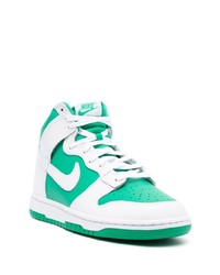 grüne hohe Sneakers aus Leder von Nike