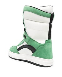 grüne hohe Sneakers aus Leder von DSQUARED2