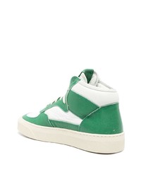 grüne hohe Sneakers aus Leder von Rhude